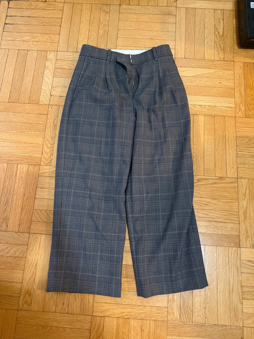 Aritzia Plaid Babaton Effortless Pants